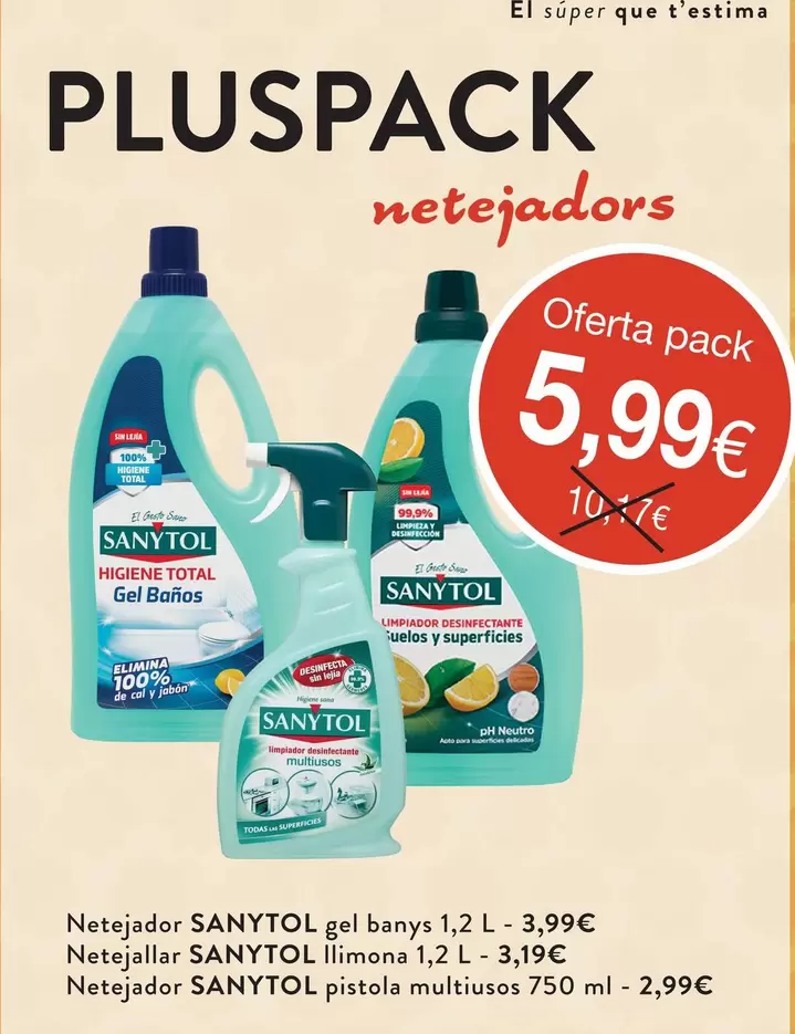 Sanytol - Netejador Gel Banos