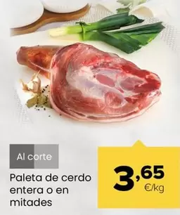 Paleta De Cerdo Entera O En Mitades