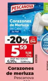 Pescanova  - Corazones De Merluza 500 G