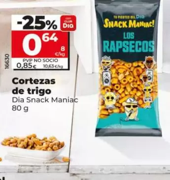 Dia Snack Maniac - Cortezas De Trigo 80 G