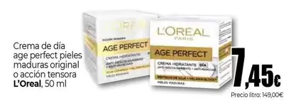 L'Oréal - Crema De Dia Age Perfect Pièles Maduras Original O Acción Tenora
