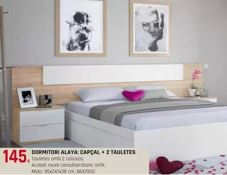 Dormitori Alaya: Capcal + 2 Tauletes