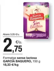 García Baquero - Formatge Sense Lactosa