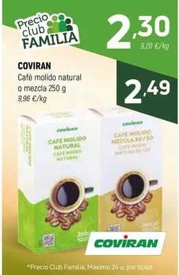 coviran - Cafe Molido Natural O Mezcla