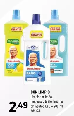 Don Limpio - Limpiador Baño, Limpieza Y Brillo Limón O Ph Neutro