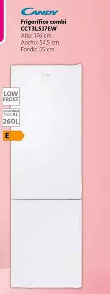 Candy - Frigorífico Combi CCT3L517EW
