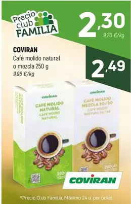 coviran - Cafe Molido Natural O Mezcla