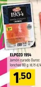 elpozo - Jamon Curado Duroc Lonchas
