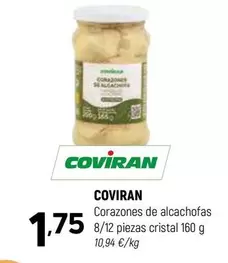 coviran - Corazones De Alcachofas 8/12 Piezas Cristal