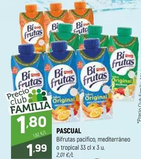 Pascual - Bifrutas Pacífico, Mediterráneo O Tropical