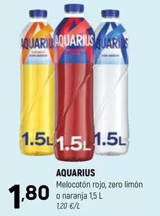 Aquarius - Melocoton Rojo, Zero Limon O Naranja