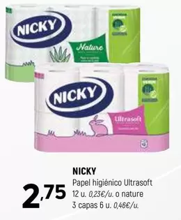 Nicky - Papel Higiénico Ultrasoft
