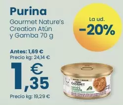 Purina - Gourmet Nature's Creation Atun Y Gamba