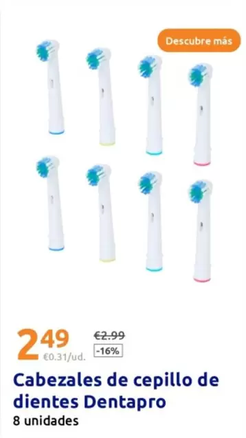 Cabezales De Cepillo De Dientes Dentapro