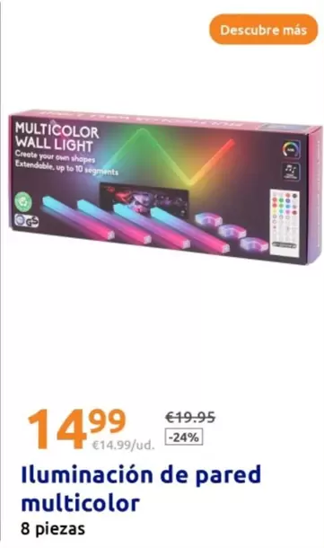 Iluminación De Pared Multicolor