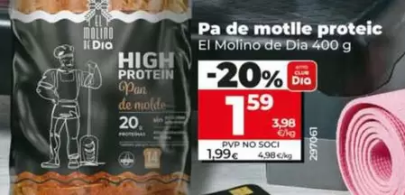 El Molino De Dia - Pan De Molde Proteico 400 G