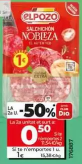 Elpozo - Salchichón Nobleza Clásico En Lonchas 65 G