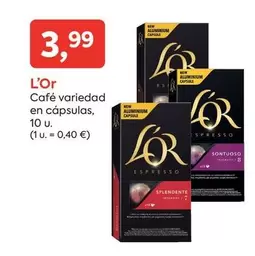 l'or - Café Variedad En Cápsulas