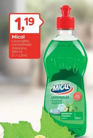 mical - Lavavajillas Concentrado Manzana