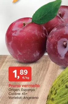 origen - Pruna Vermella