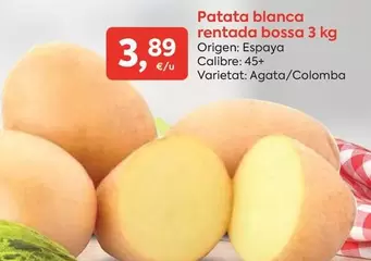 origen - Patata Blanca Rentada Bossa