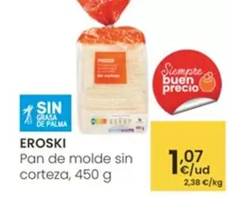 Eroski - Pan De Molde Sin Corteza