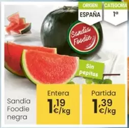 Sandía Foodie Negra