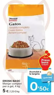 Eroski Basic - Menjar Complet Per A Gat