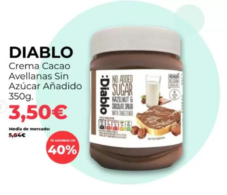 Premium - Crema Cacao Avellanas Sin Azucar Anadido