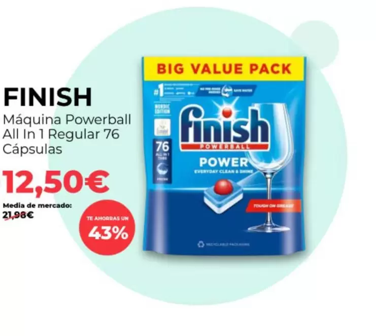 Finish - Maquina Powerball All In 1 Regular