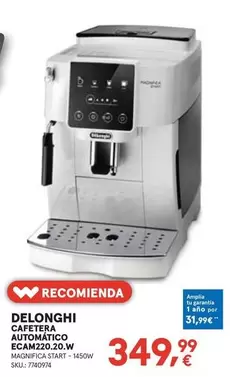 DeLonghi - Cafetera Automático ECAM220.20.W