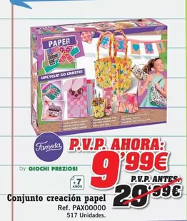Famosa - Conjunto Creacion Papel