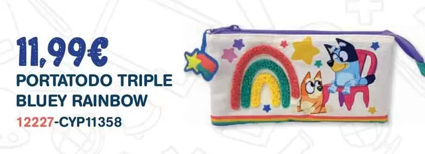 Bluey - Portatodo Triple Rainbow
