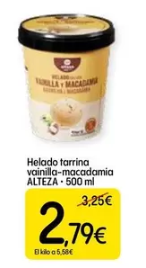 Alteza - Helado Tarrina Vainilla-macadamia