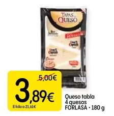 Queso Tabla 4 Quesos Forlasa