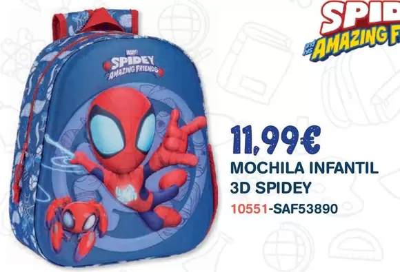 Mochila Infantil 3D Spidey