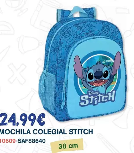 Disney - Mochila Colegial Stitch
