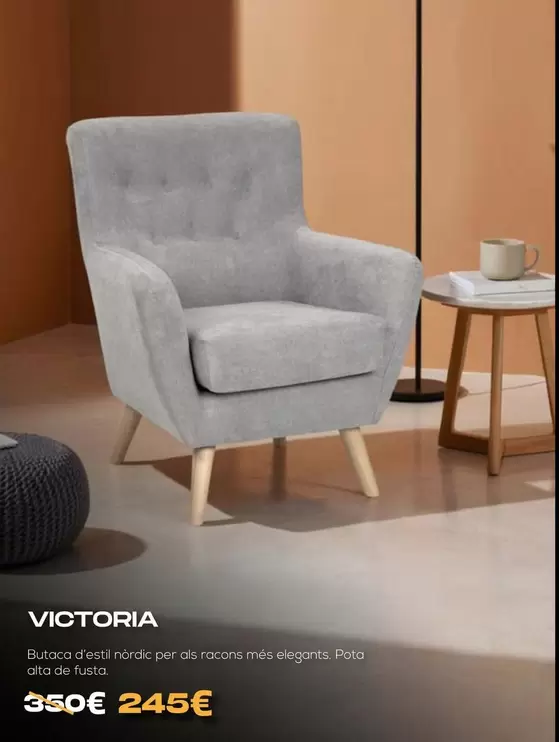 Victoria - Butaca D'Estil Nòrdic Per Als Racons Més Elegants