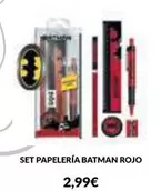 Set Papelería Batman Rojo