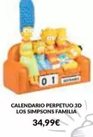 Calendario Perpetuo 3D Los Simpsons Familia