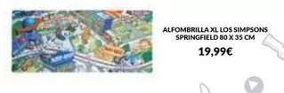 Alfombrilla Xl Los Simpsons Springfield 80 X 35 Cm