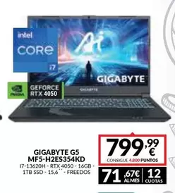Gigabyte G5 MF5-H2ES354KD