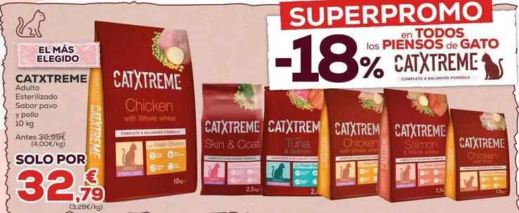 Catxtreme - Adulto Esterilizado Sabor Pavo Y Pollo 