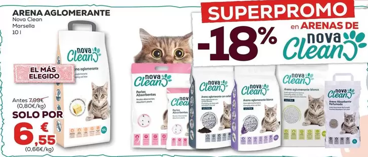 Nova Clean - Arena Aglomerante