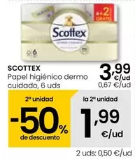 Scottex - Papel Higiénico Dermo Cuidado