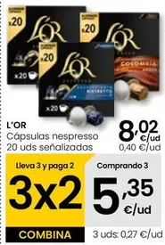 L'or - Cápsulas Nespresso