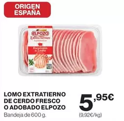 elpozo - Lomo Extratierno De Cerdo Fresco O Adobado