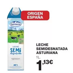 La Asturiana - Leche Semidesnatada