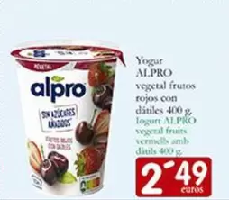 Alpro - Yogur Vegetal Frutos Rojos Con Datiles