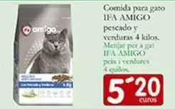 Ifa Amigo - Comida Para Gato Pescado Y Verduras 4 Kilos